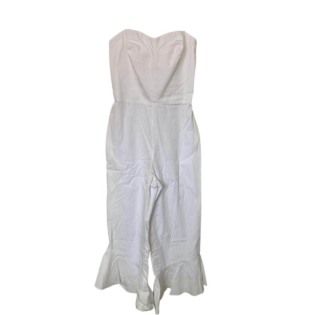 Amanda Uprichard White Strapless Jumpsuit